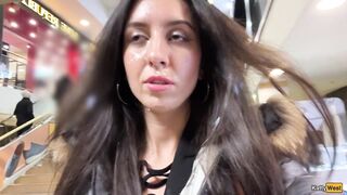 Cumwalk in Public Shopping Mall