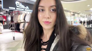 Cumwalk in Public Shopping Mall