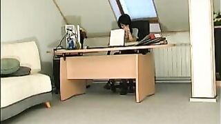 Russian Lesbian Ladyboss seduce & Strap On her Secretary