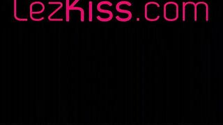 Young lesbian teens making love on bed