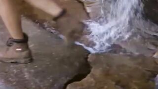 Wet Lesbians on the Waterfall