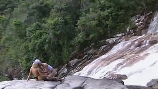 Wet Lesbians on the Waterfall