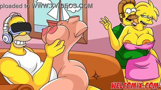 Flandis ripped the hottie's ass! Simpsons porn toons