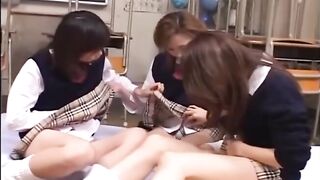 3 Japanese Girls get Horny for One Another