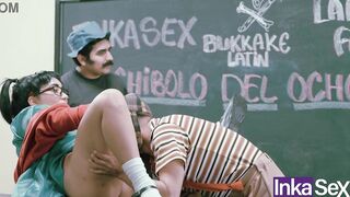 The morbid neighborhood of Chibolo 18 ends in an orgy during Don Mamón's class - LOST CHAPTER.