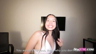 Shy 18 yo Cutie’s First Casting – Nervous But So Damn Gorgeous!