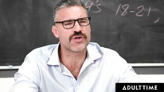 ADULT TIME - Bratty Student Coco Lovelock Spanked And Fucked By Teacher For Being Slutty At School!