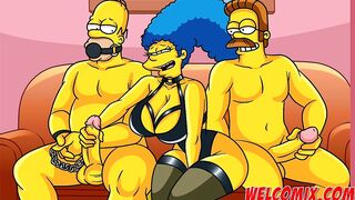 Sadomasochistic fuck with the square neighbor! The Simpsons porn comics!