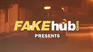 Fake Taxi Hot lesbian threesome in London cum stained cab