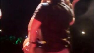Intense lesbo kiss