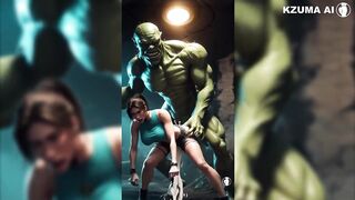Lara Croft Being A Hot Slut - AI Generated Compilation