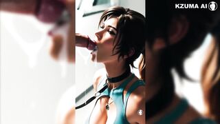 Lara Croft Being A Hot Slut - AI Generated Compilation