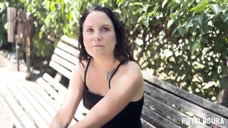 PutaLocura - Spanish tomboy Krystal Genner is caught in a park and fucks Torbe