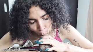 Going Outside to ask a guy to let me give him a blowjob (English subtitles)