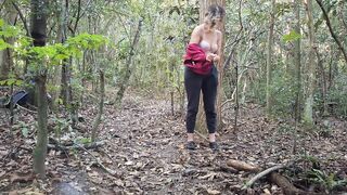 I met a stranger while I was naked in the woods.
