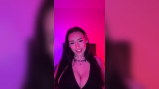 Horny Goth mommy wants you to come for her JOI