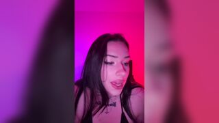 Horny Goth mommy wants you to come for her JOI