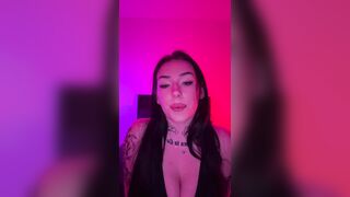 Horny Goth mommy wants you to come for her JOI