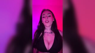 Horny Goth mommy wants you to come for her JOI