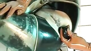 Rubber Strapon Lesbians
