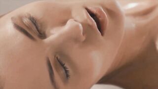 Beautiful Lesbian Massage and Strap-on