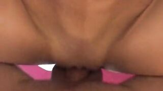 Skinny German slut gets a creampie after hot fuck