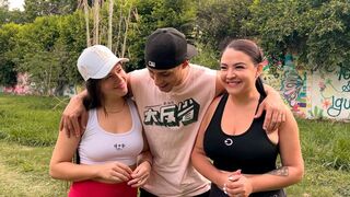 Stranger offers money to girlfriends in a public park to bang their constricted cunts