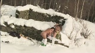 Lesbian in the Snow