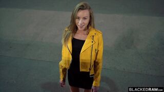 BLACKED RAW Babe screwed in interracial gangbang
