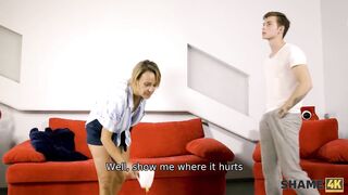 SHAME4K. Experienced doctor takes dudes cock in cunt as examination