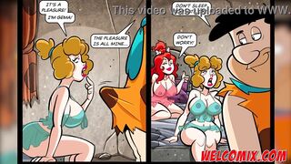 Fucking two virgins babe at the same time! Flintstones Toons porn