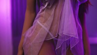 Sex Doll Alina Screwed in purple see through camisole