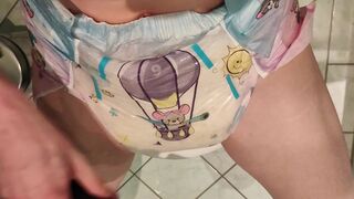 Making Cummies Buzzing My MOIST ABDL Diaper