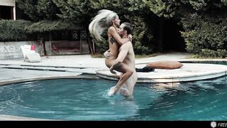 TIME FREEZE - Photographer FREEZES And Bangs Celebrity Yoga Influencer Veronica Leal In Her Mansion