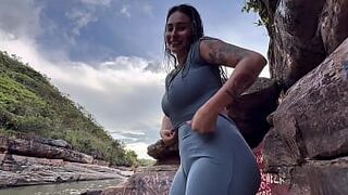 Wild sex with a follower I found in the river where I was bathing