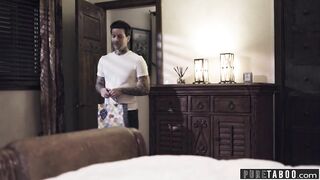 PURE TABOO Step-Brother Catches His Step-Sis Screwing Step-Dad