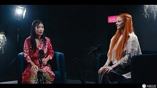 Lesbian Redhead Freezes Time And Makes Asian Playgirl Her Sex Slave - Lezdom Hardcore Sex