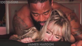 Hotwife golden-haired comes over for a breeding session bbc interracial