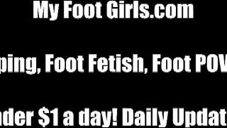 I love licking the soft soles of her feet