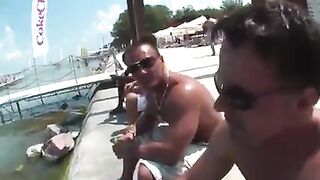 German boat party