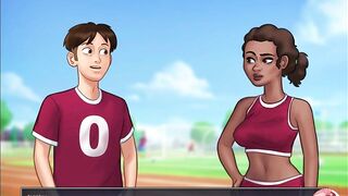 Summertime saga #2 - stepsister in the shower - Gameplay commented