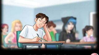 Summertime saga #2 - stepsister in the shower - Gameplay commented