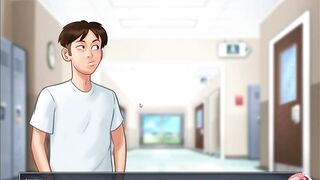 Summertime saga #2 - stepsister in the shower - Gameplay commented