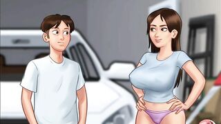 Summertime saga #2 - stepsister in the shower - Gameplay commented