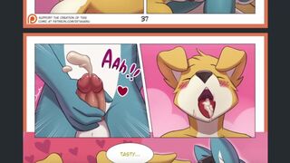 Furry Comic Dub: Weekend (Yiff Animation, Fur Femboy, Cartoon, Anal)