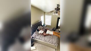 Surprised to see what the bedroom camera caught!