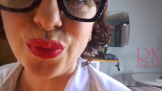 Office Obsession, The undressed secretary in the office puts on nylon, underwear, stockings, office 11