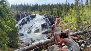 We came to see the waterfall but stayed for this - RosySky 4k 60fps
