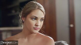 Deeper. Gorgeous gold digger is seduced by boyfriend's dad