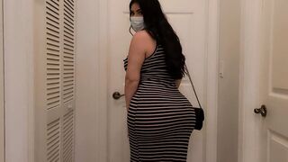 QUARANTINE AND CHILL? I FUCKED MY BIG ASS TINDER DATE AND CAME ON HER MASK